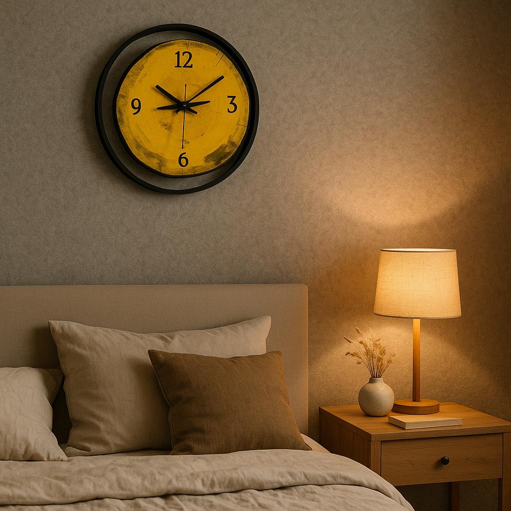 Wood And Metal Frame Wall Clock - Image 28