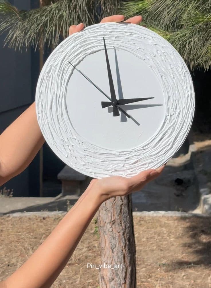 Handmade Customizable Texture Wall Clock - Image 8