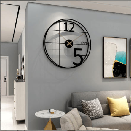 Metal Double Ring Designer Wall Clock
