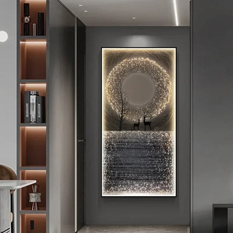 Crystal Luxury Led Wall Art Piece - Image 2