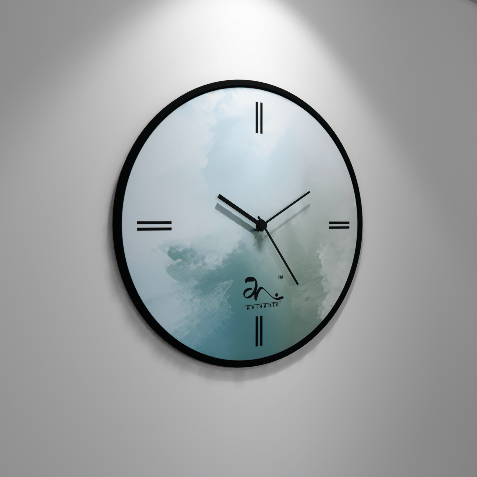 Whispering Clouds Wall Clock Art - Image 3