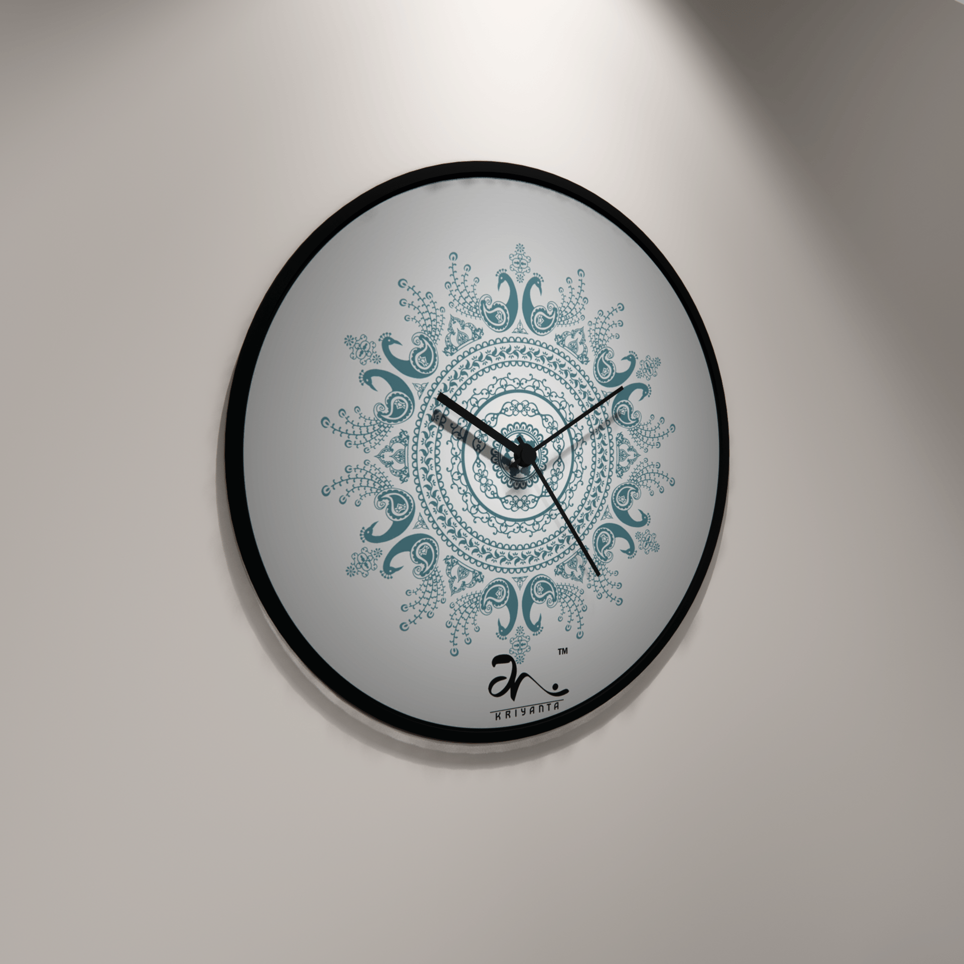 Dancing Peacock Wall Clock Art - Image 3