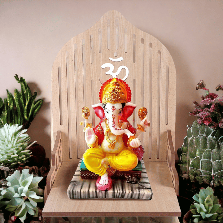 Wooden Attractive Design Om Temple ( 13 X 10 X 10 In ) - Image 7