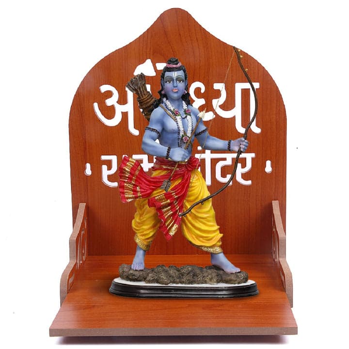 Wooden Ram Mandir For Home And Office | Beautiful Small Temple