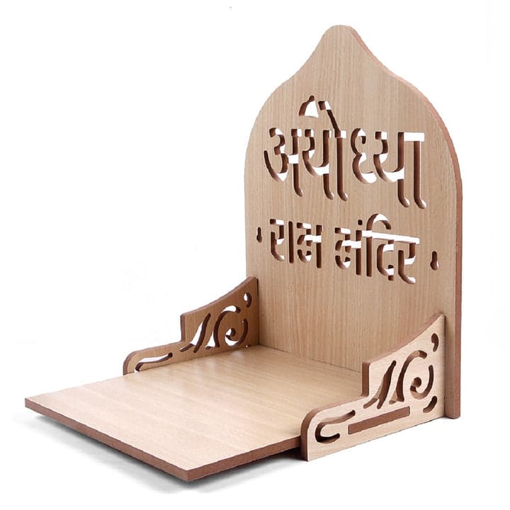 Wooden Ram Mandir For Home And Office | Beautiful Small Temple - Image 9