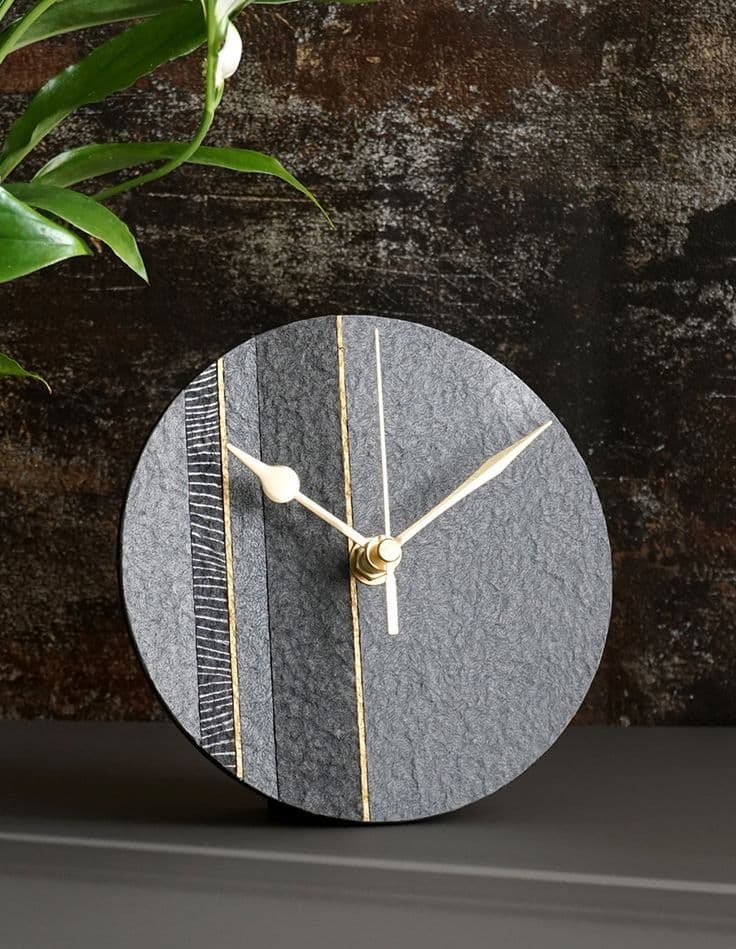 Handmade Customizable Texture Wall Clock - Image 4