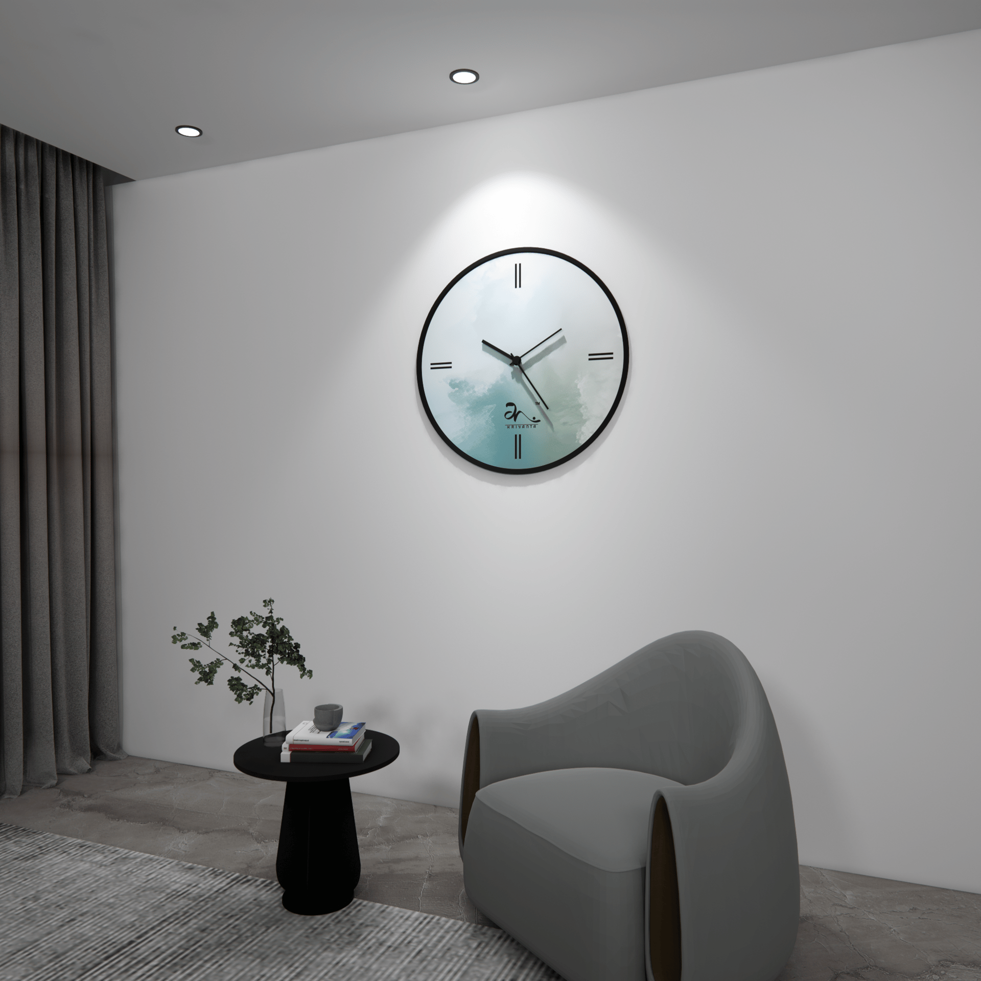 Whispering Clouds Wall Clock Art - Image 4