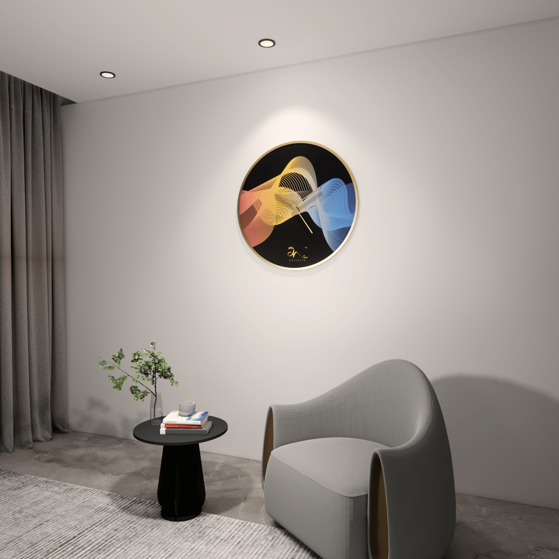 Infinite Flow Wall Clock Art - Image 4