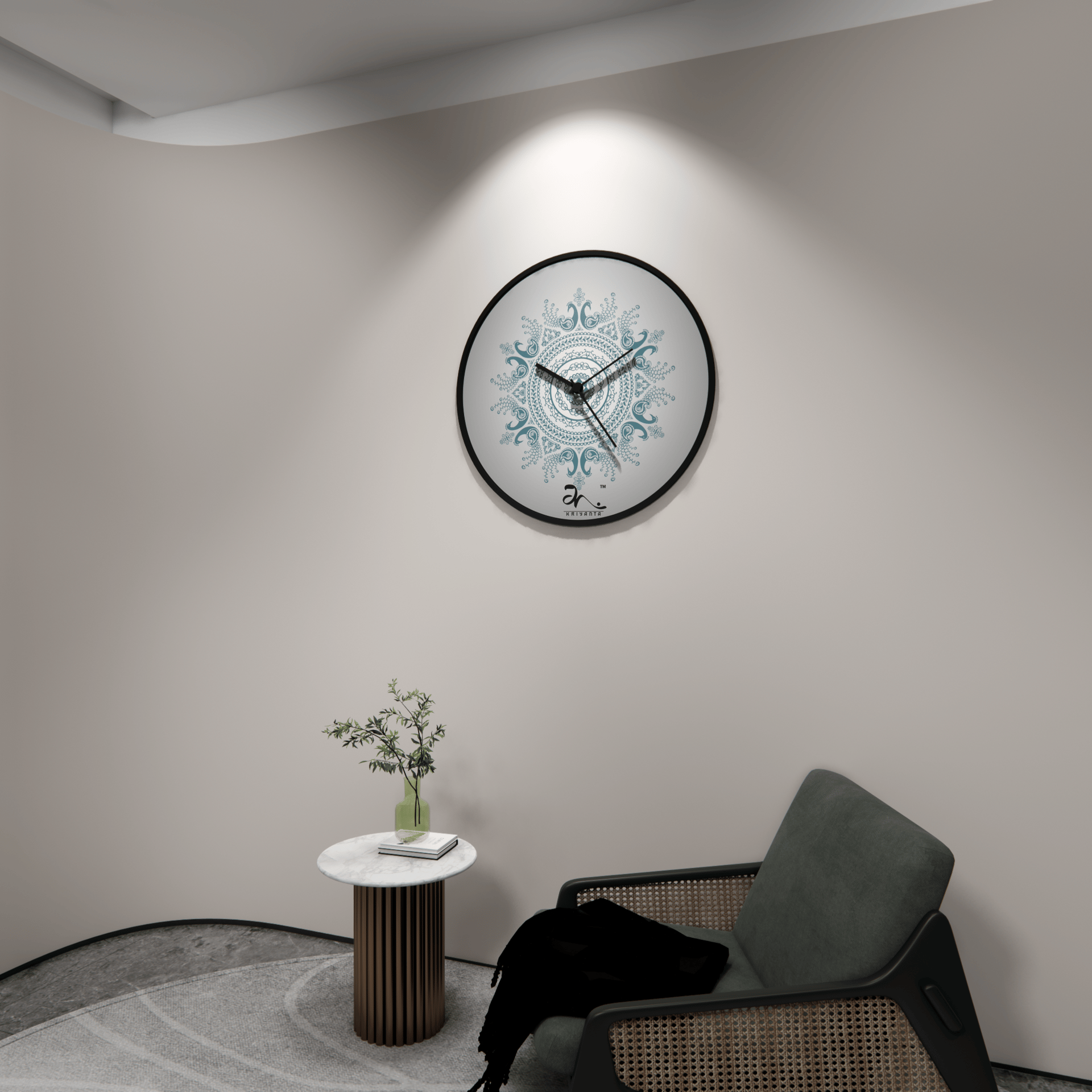 Dancing Peacock Wall Clock Art - Image 4
