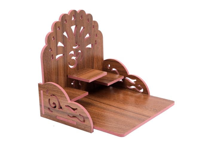 Wooden Handmade Beautiful Wooden Temple Wall Hanging And Table Top Home Temple - Image 22