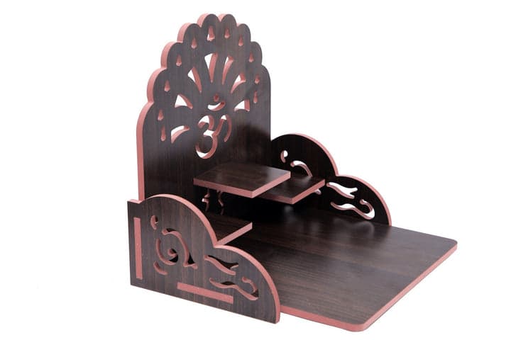 Wooden Handmade Beautiful Wooden Temple Wall Hanging And Table Top Home Temple - Image 14