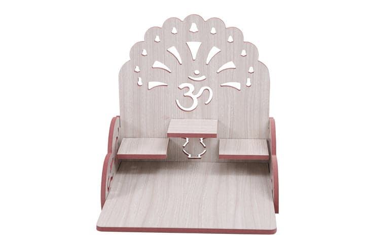 Wooden Handmade Beautiful Wooden Temple Wall Hanging And Table Top Home Temple - Image 26