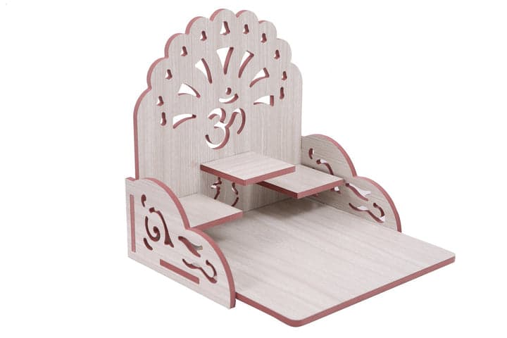 Wooden Handmade Beautiful Wooden Temple Wall Hanging And Table Top Home Temple - Image 27