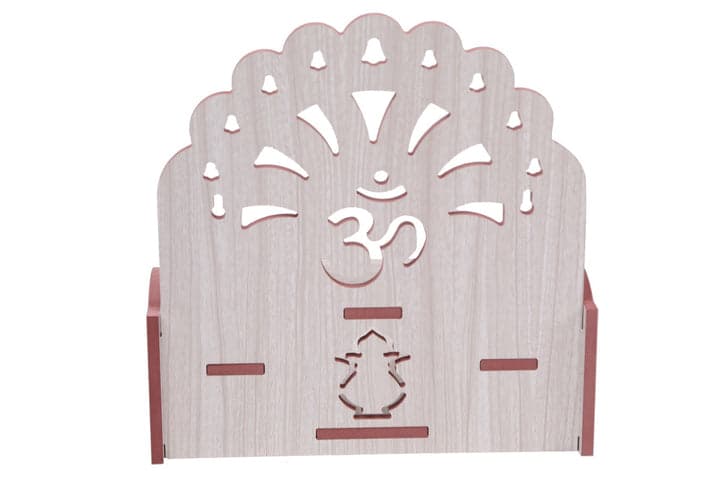 Wooden Handmade Beautiful Wooden Temple Wall Hanging And Table Top Home Temple - Image 24