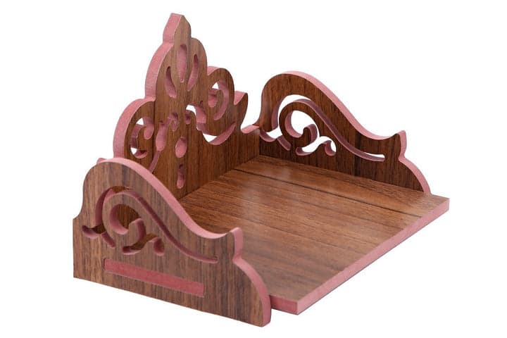 Beautiful Mdf Wooden Temple | Pooja Mandir For Home And Office/Wall Mounted Temple | Puja Stand