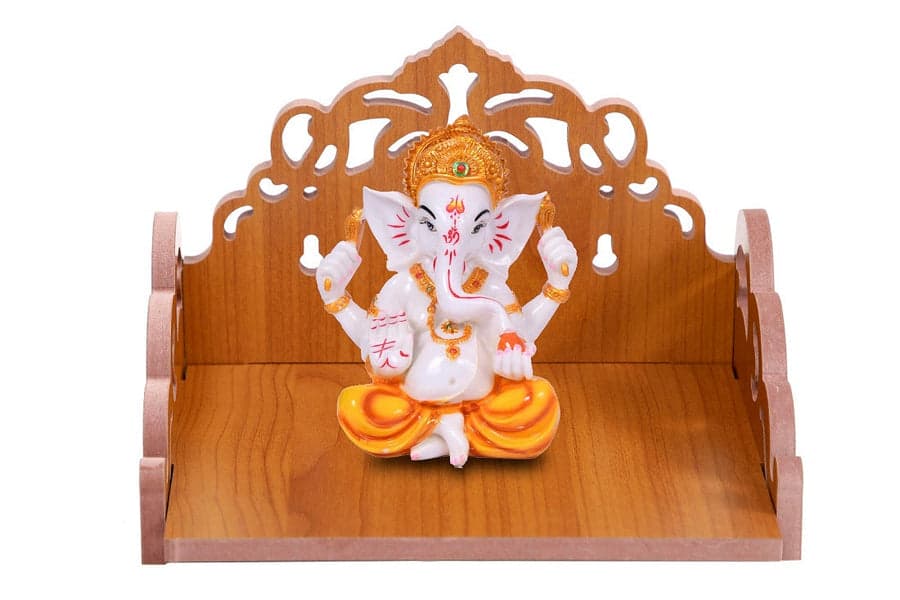 Wooden Atractive Design Small Temple (5.5in X 8in X 6in)