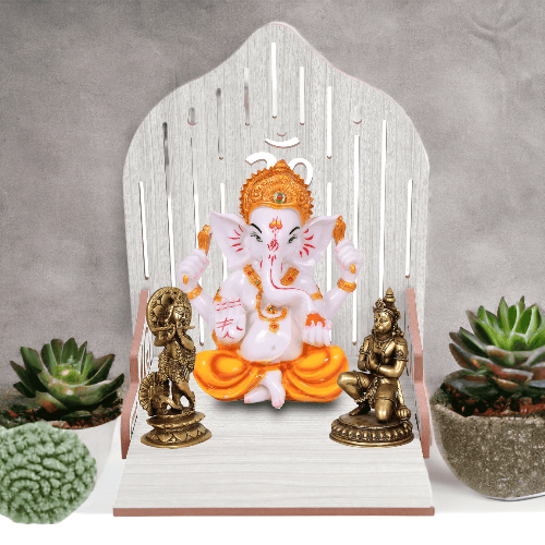 Exquisite Beautiful Mdf Wooden Temple | Pooja Mandir For Home And Office/Wall Mounted Temple