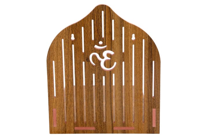 Wooden Attractive Design Om Temple ( 13 X 10 X 10 In ) - Image 6