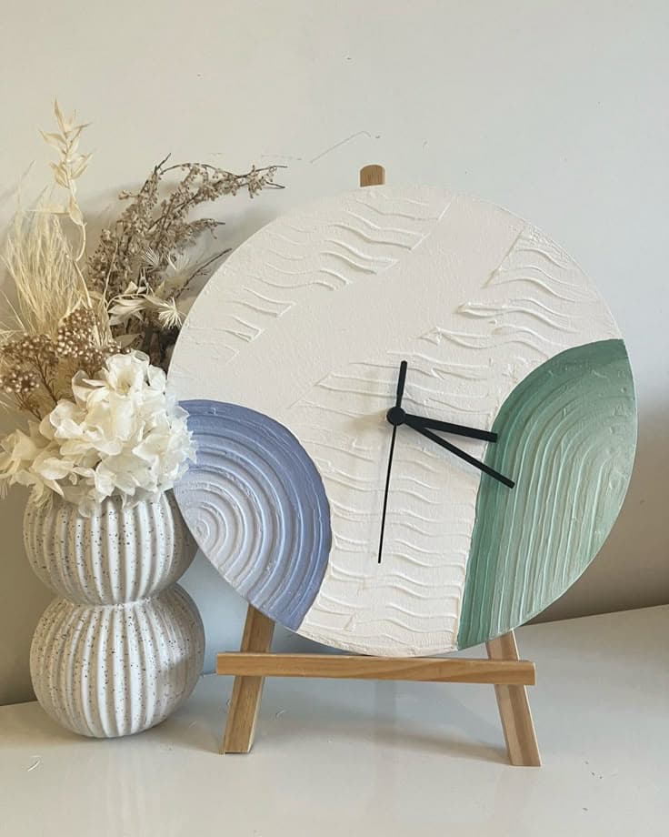 Handmade Customizable Texture Wall Clock - Image 3
