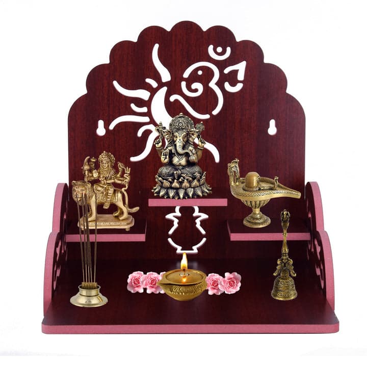 Wooden Small Temple For Pooja Room
