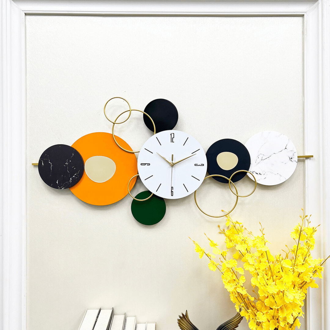 Designer Metal Wall Clock Art