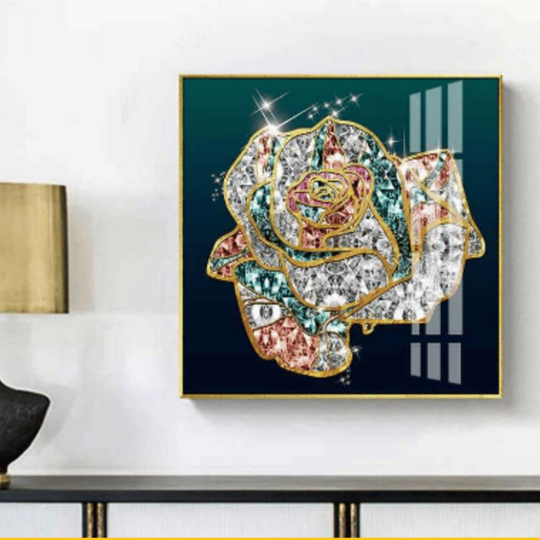 Crystal Rose Wall Decor