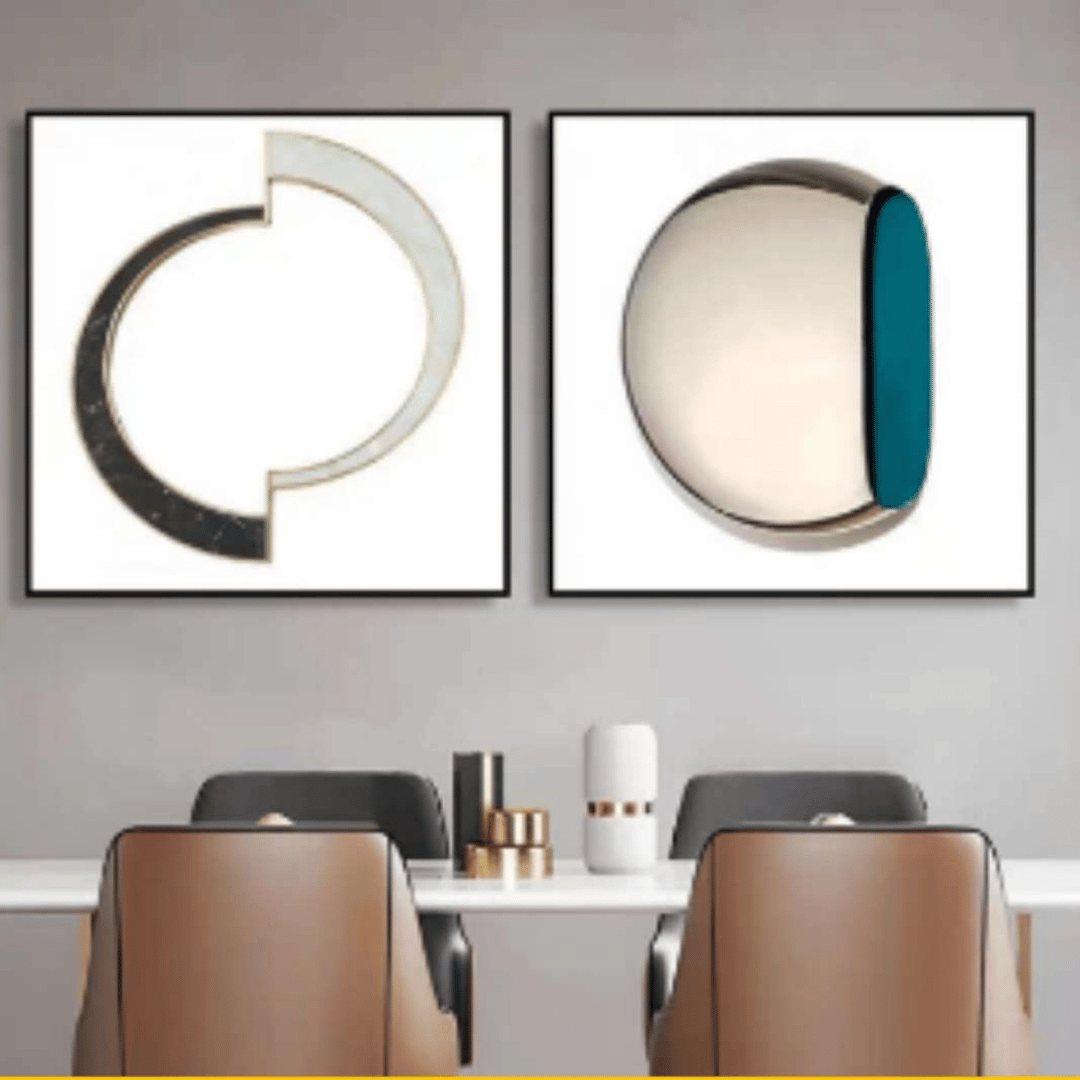 2 Piece Crystal Wall Decor