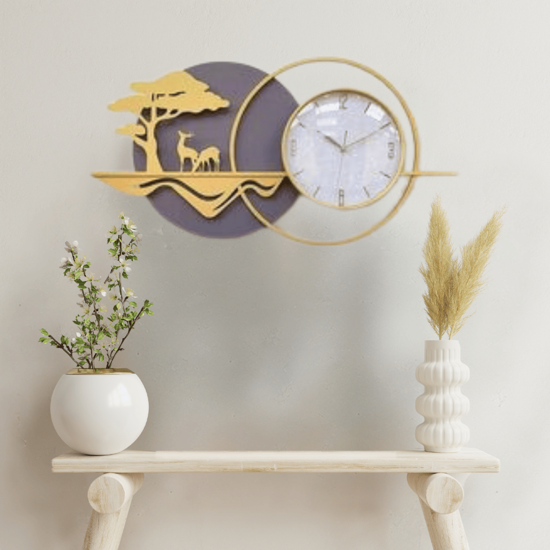 Decorative Metal Wall Clock Art