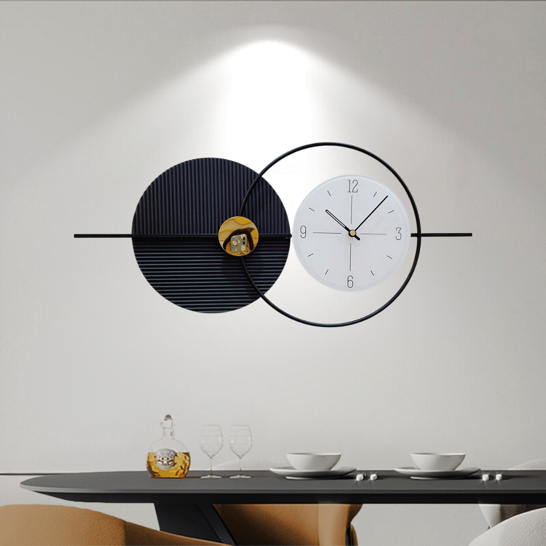 Fancy Metal Wall Clock Art
