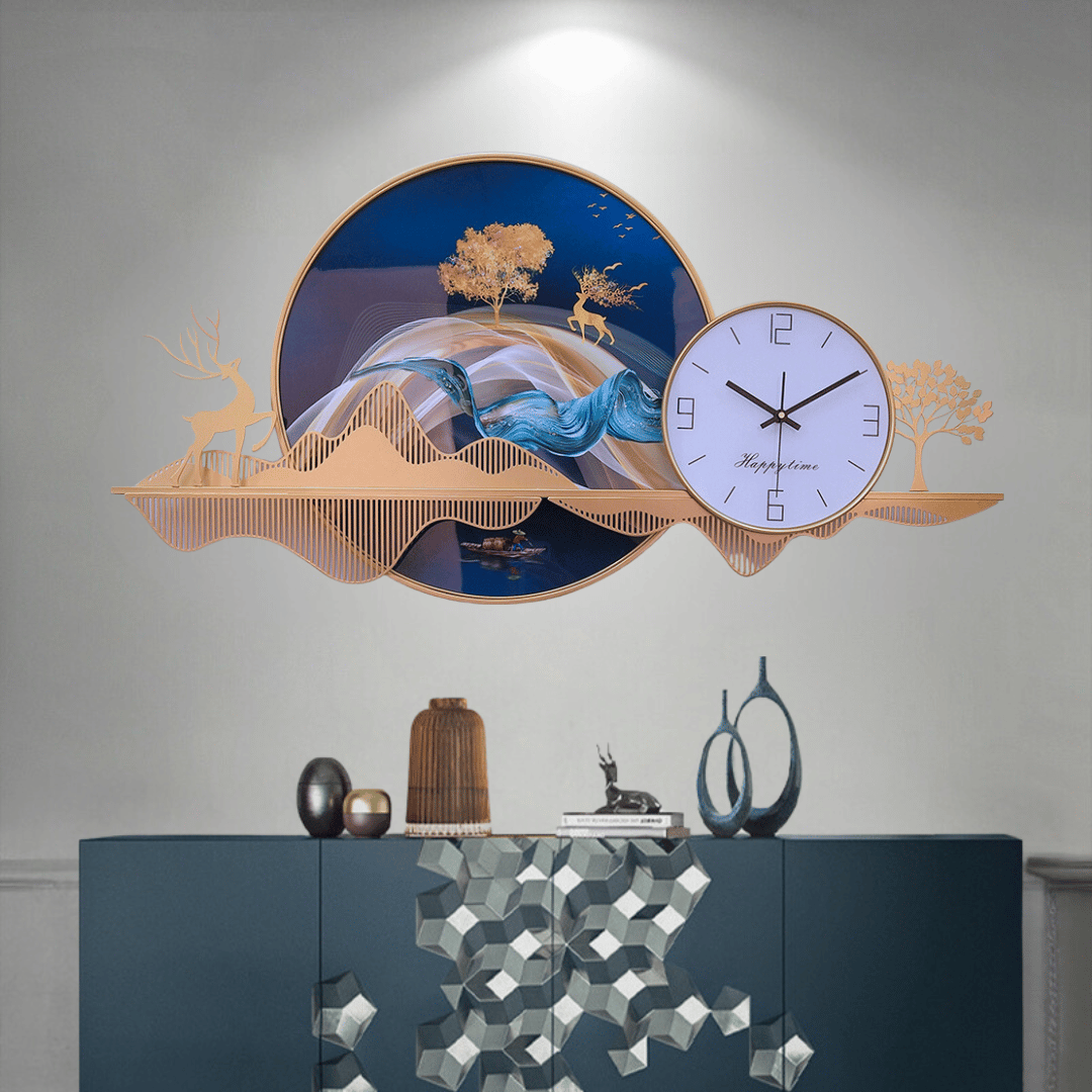 Decorative Metal Wall Clock Art