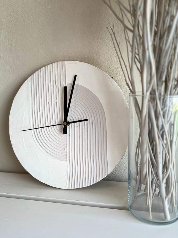 Handmade Customizable Texture Wall Clock