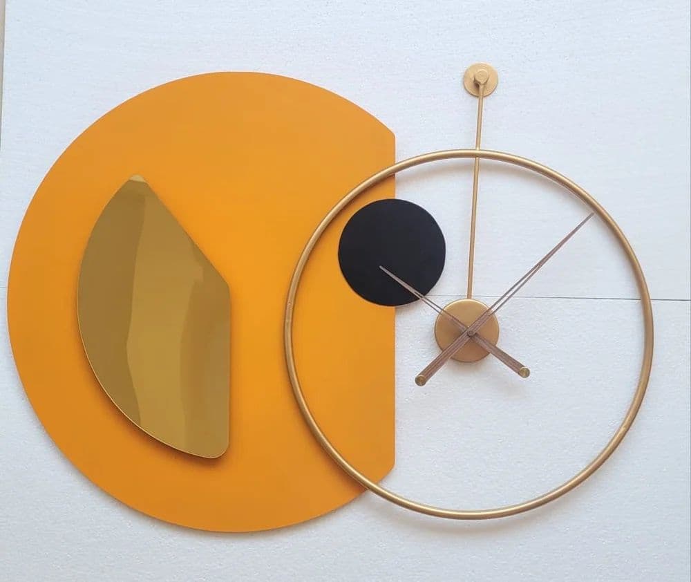Decorative Metal Wall Clock - Image 2