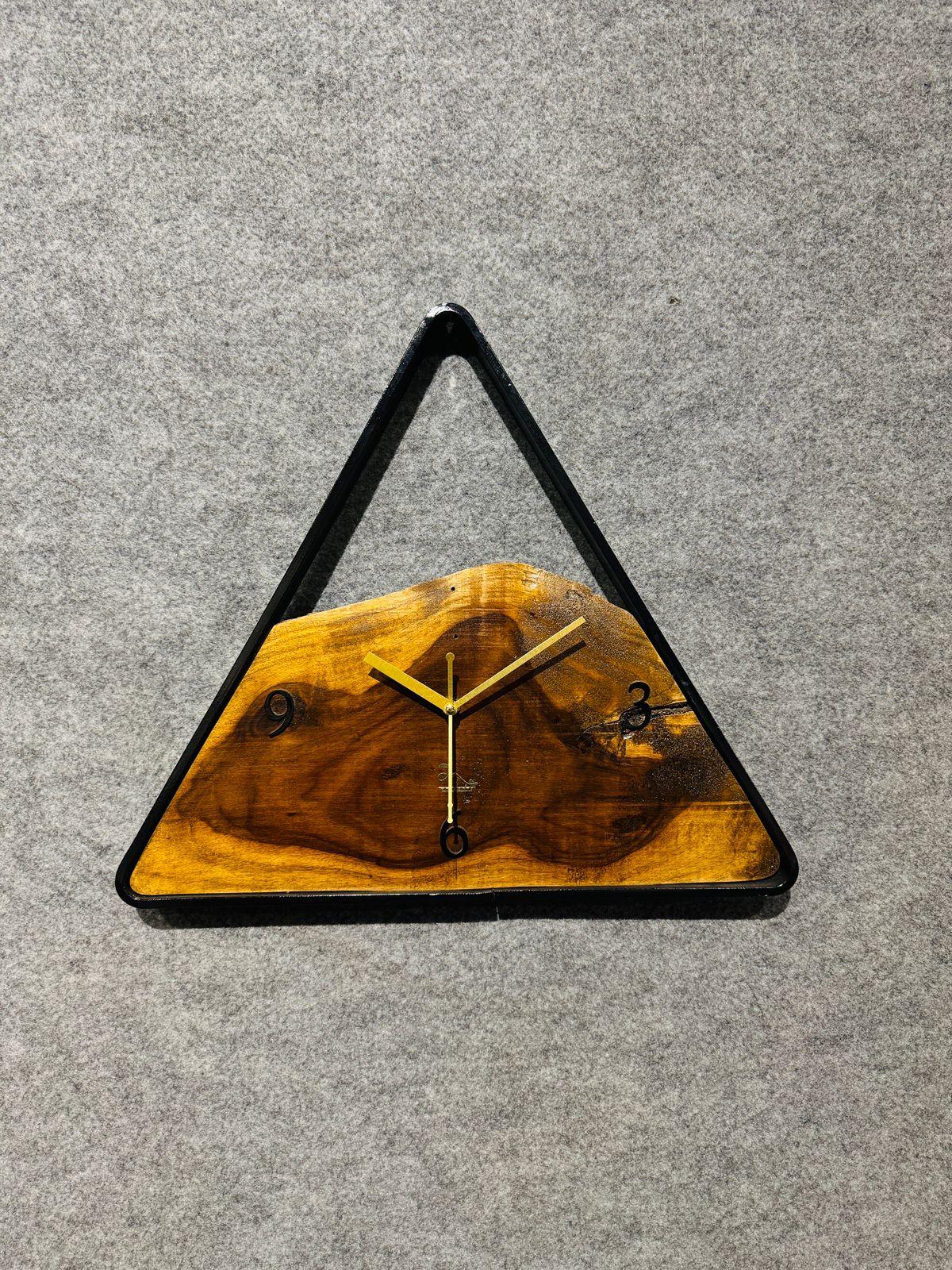 Wood And Metal Frame Wall Clock - Image 9