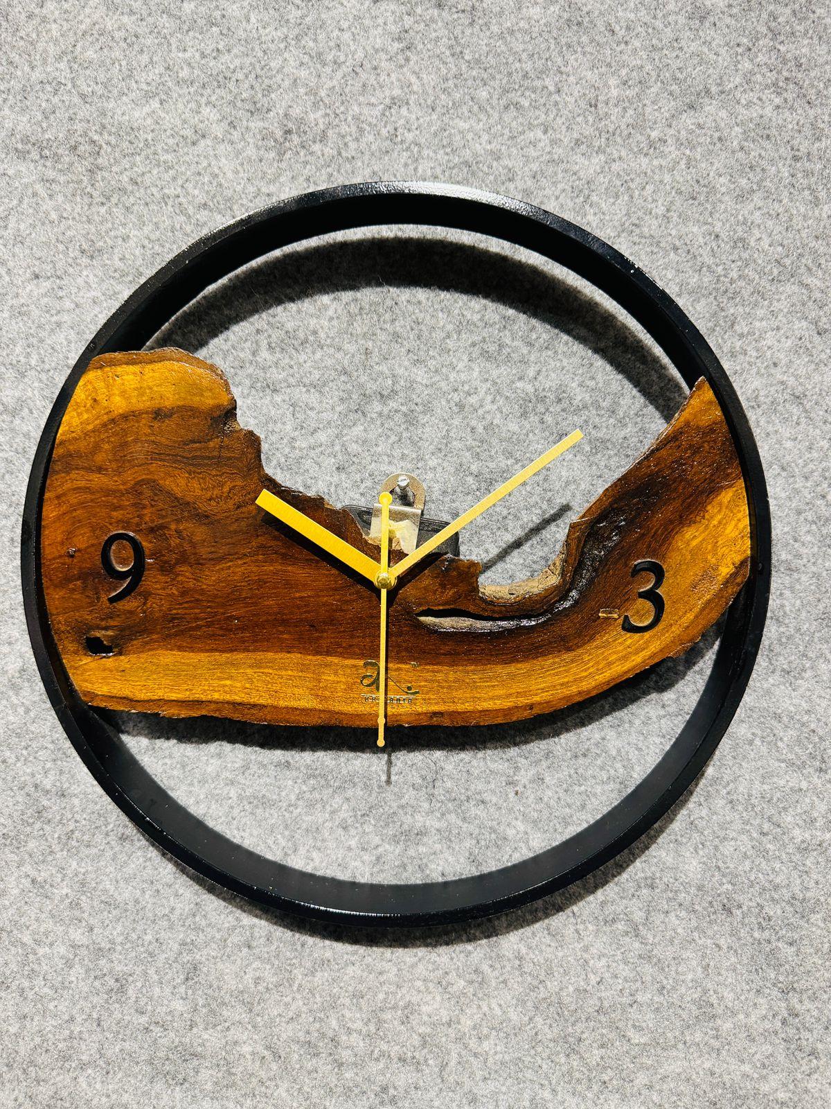 Wood And Metal Frame Wall Clock - Image 10