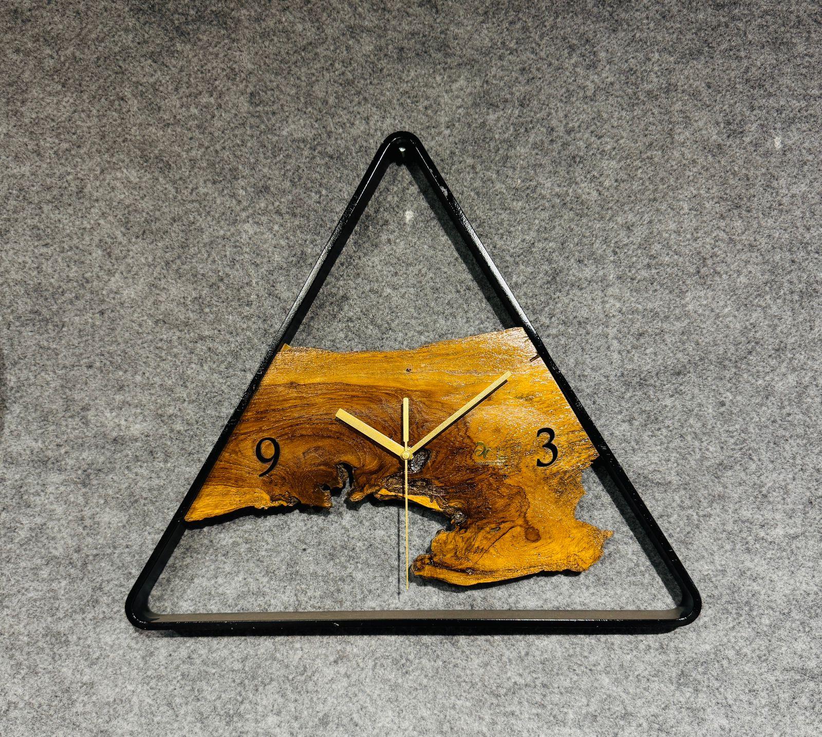 Wood And Metal Frame Wall Clock - Image 8