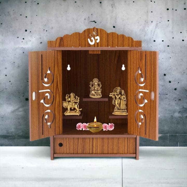 Handcrafted Wooden Temple | Mandir | Pooja Ghar | Temple For Home And Office | Beautiful Wooden Temple