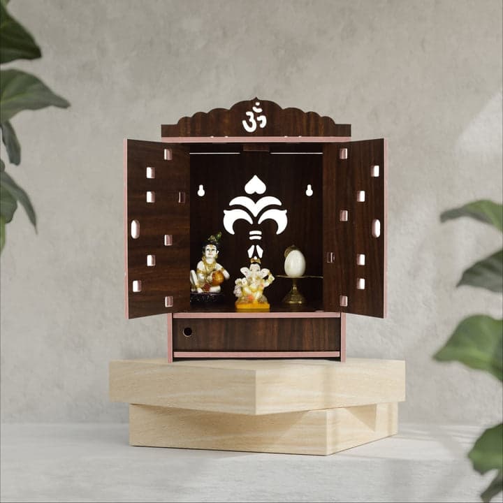 Beautiful Wooden Temple For Home And Offce | Small Temple For Home And Office - Image 15