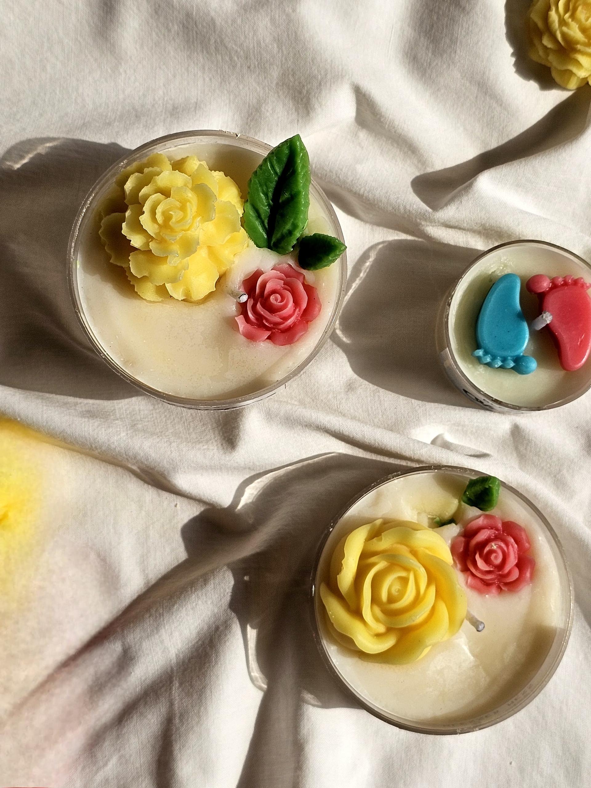 Floral Whispers Candle (pack Of 2)