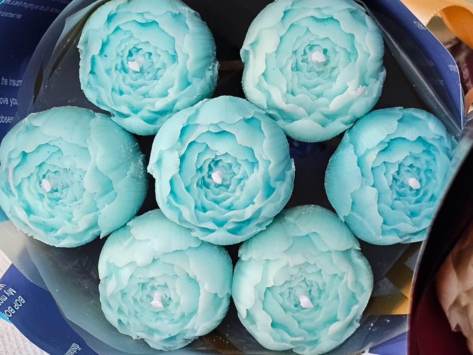 Peony Bud Candle ( Set Of 3 ) | Aesthetic Home Decor Gift - Image 3