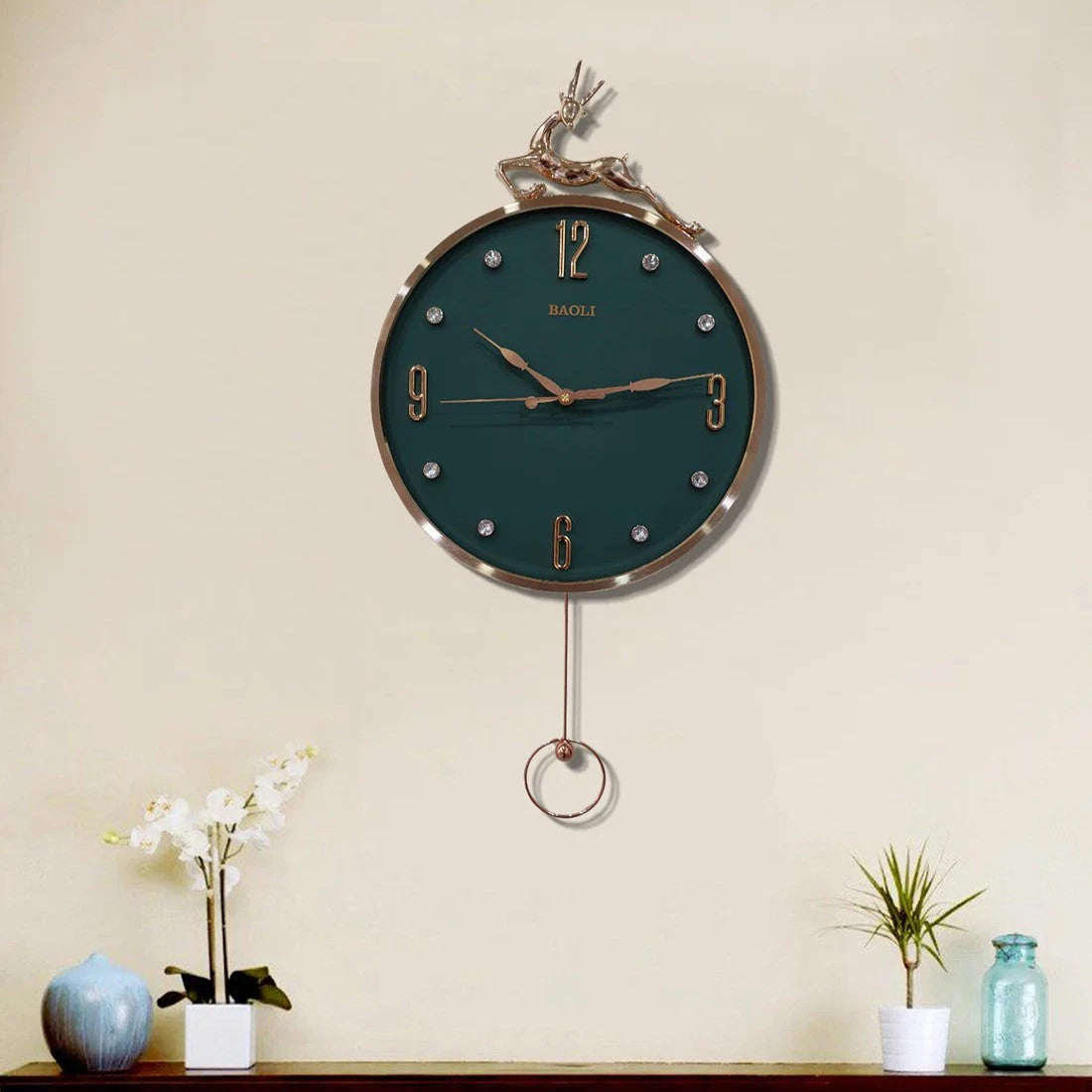 Glass Wall Clock