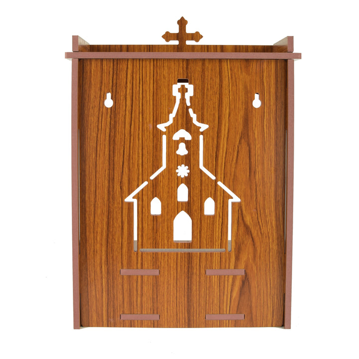 Christian Wooden Wall Hanging Temple for Home and Shop,Office and Home showpiece Temple