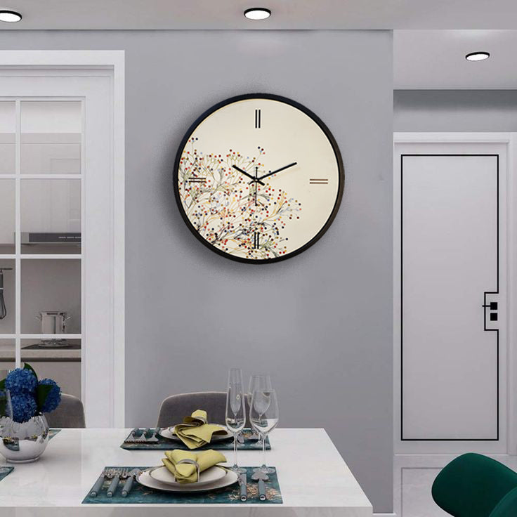 Blooming Beauty Wall Clock Art