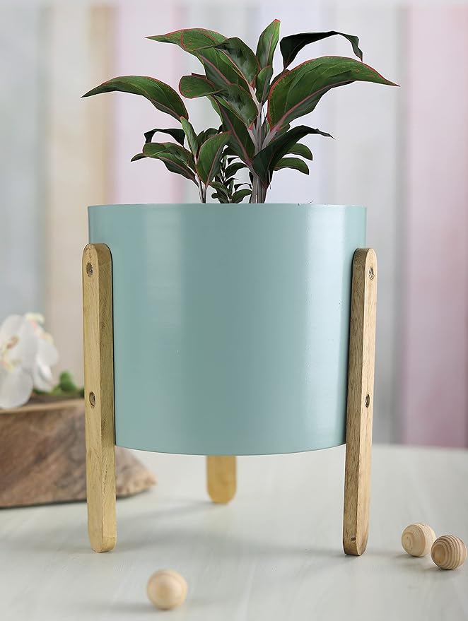 Pastel Timber Pot