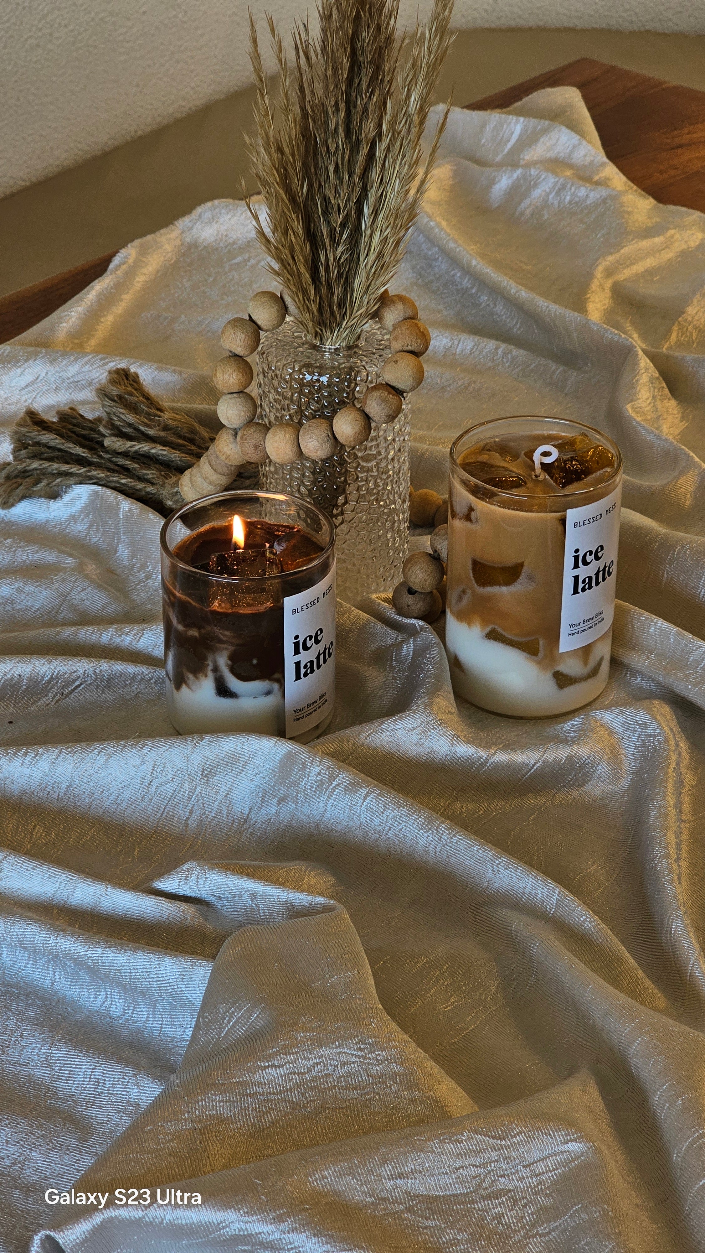 Hand-Poured Iced Latte Candle | Your Brew Bliss | Aesthetic Coffee-Inspired Home Decor Gift