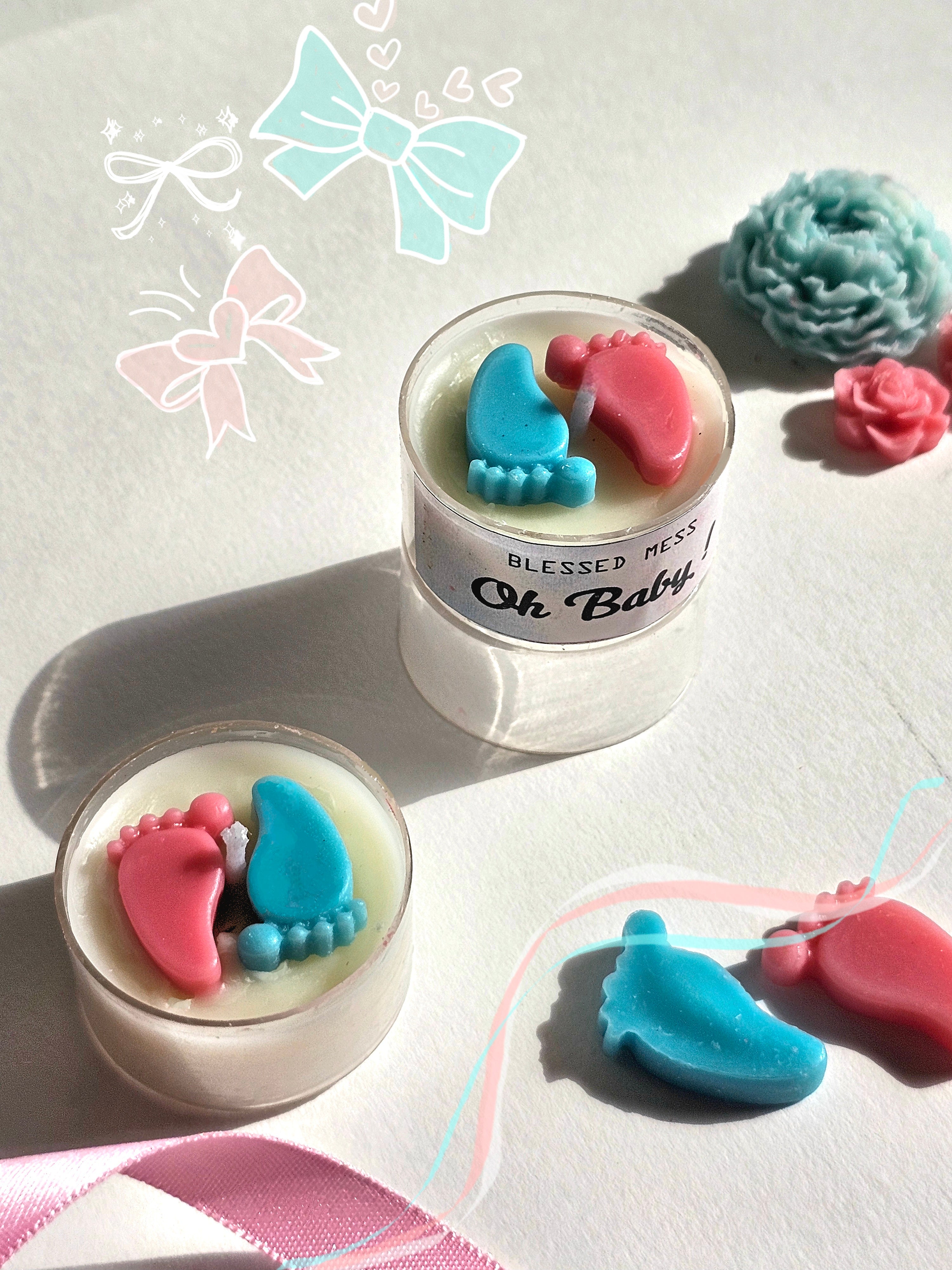 Oh Baby Candle (set of 2)