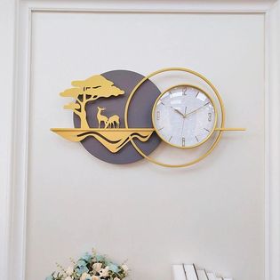 DECORATIVE METAL WALL CLOCK ART