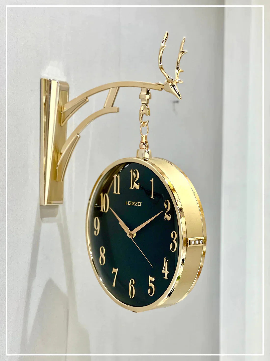 DOUBLE SIDE HANGING WALL CLOCK