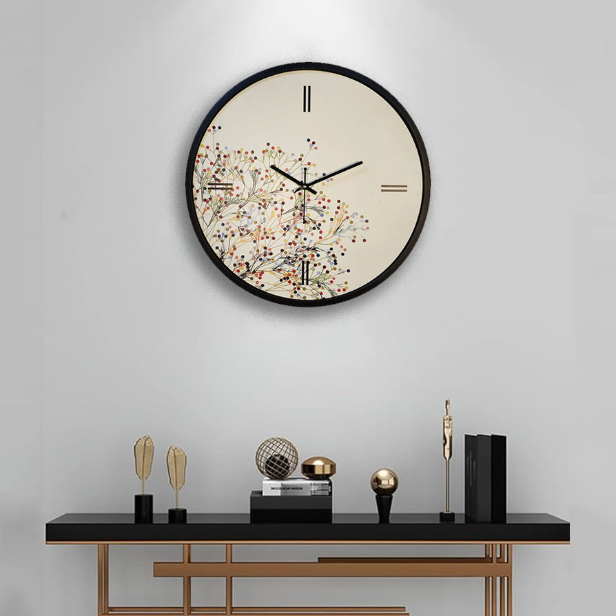 Blooming Beauty Wall Clock Art