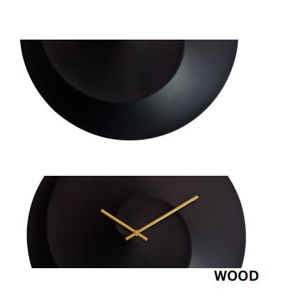 Modern Wooden Metal Wall Clock