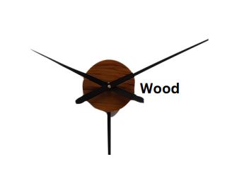 Modern Wooden Black Wall Clock